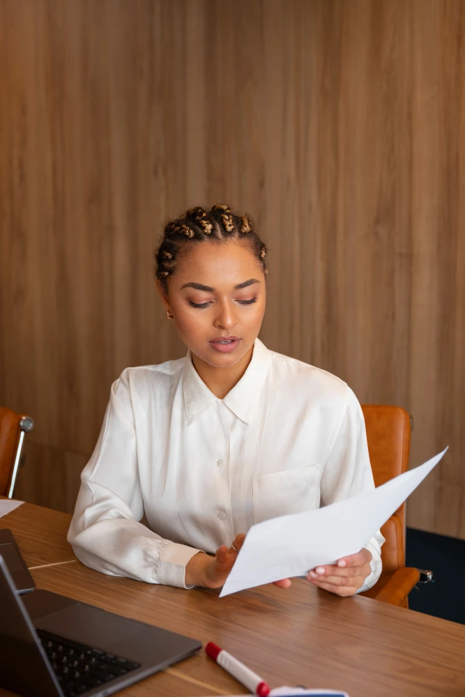 Professional woman smiling